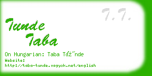 tunde taba business card